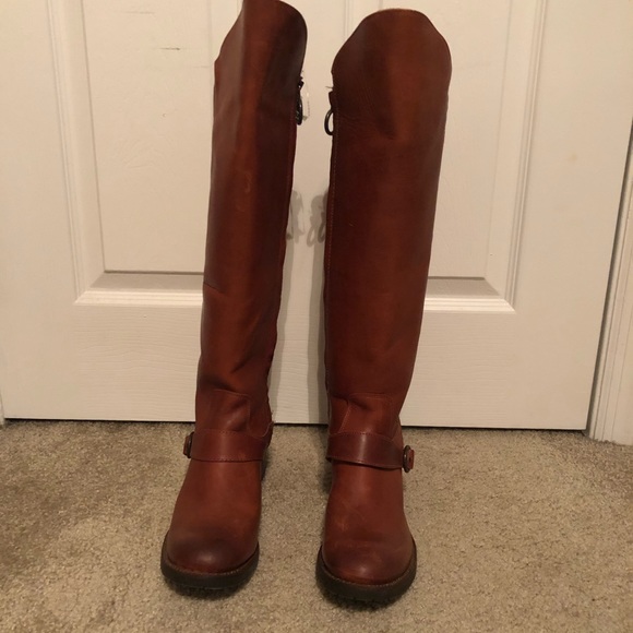 justin knee high boots